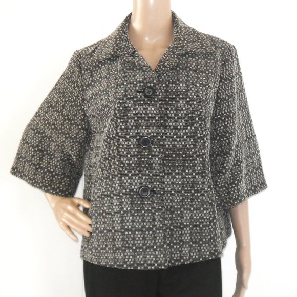 Coldwater Creek Brown & Tan Dress Jacket - Picture 2 of 5